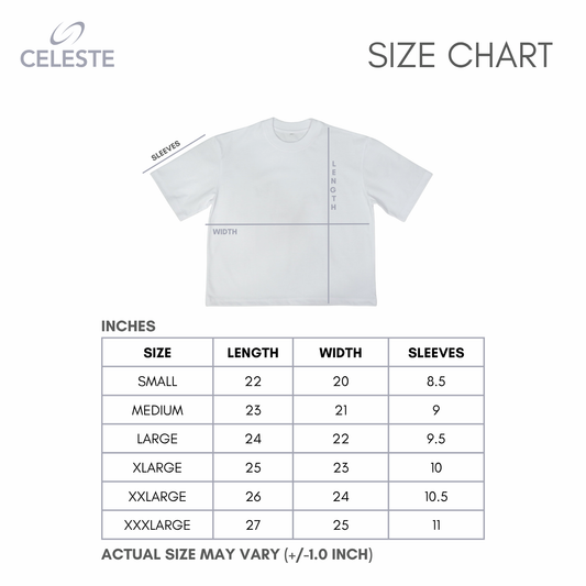 CROPPED BOXY FIT TEE "CELESTE ACTIVE WEAR"